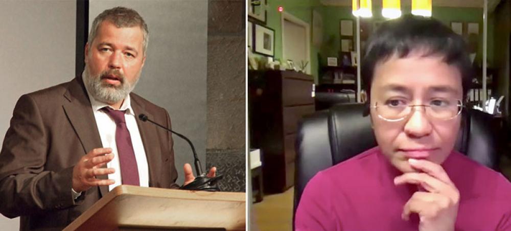 Journalists who &lsquo;speak truth to power&rsquo; recognized with Nobel Peace Prize