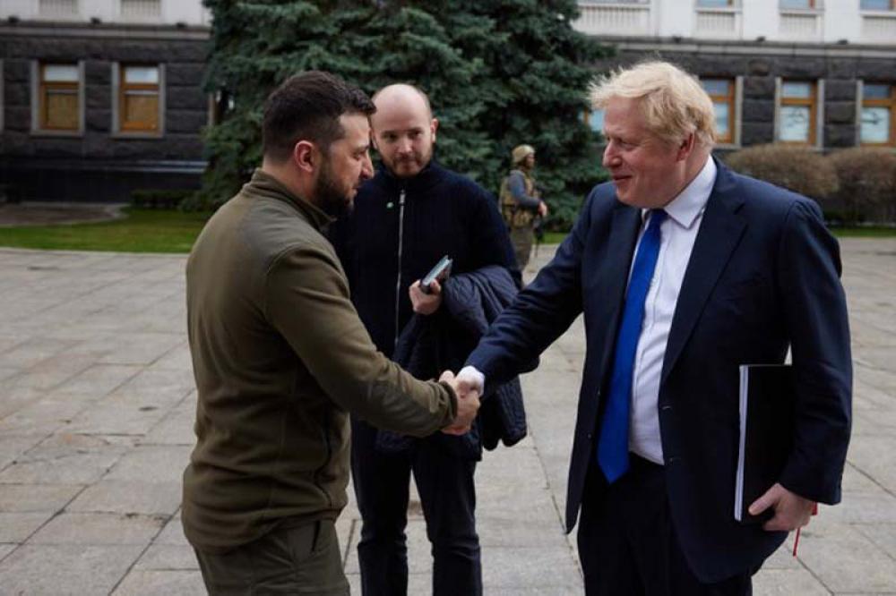 Boris Johnson makes surprise&nbsp;visit to Ukraine, meets&nbsp;Volodymyr Zelensky