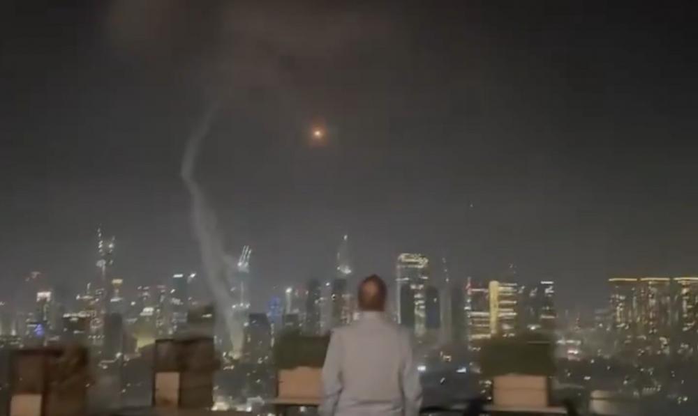 Iran launches counter strike on Israel firing barrage of ballistic missiles