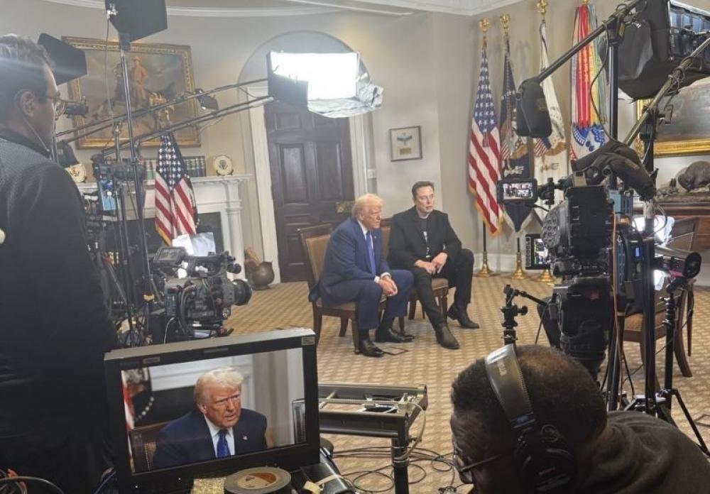 Donald Trump with Elon Musk at the White House earlier this year. Photo: X/The White House