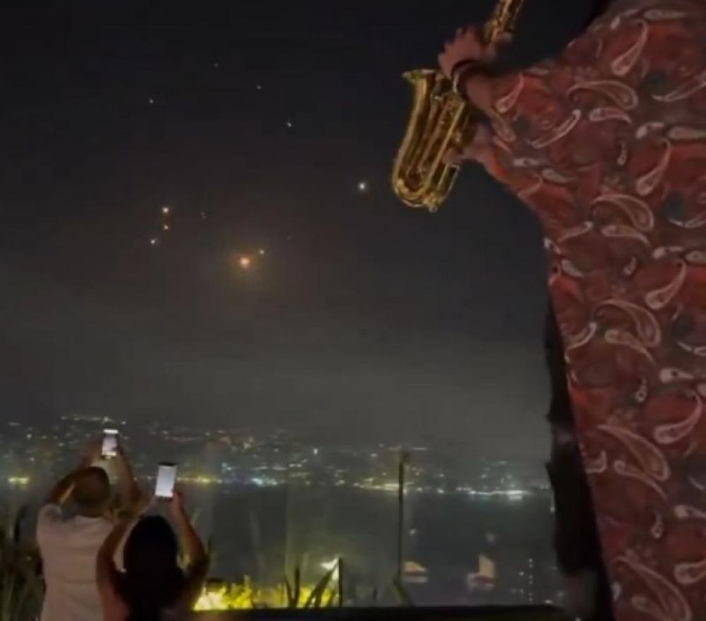  Viral video from Lebanon shows rooftop party continues amid Israel-Iran missile exchange