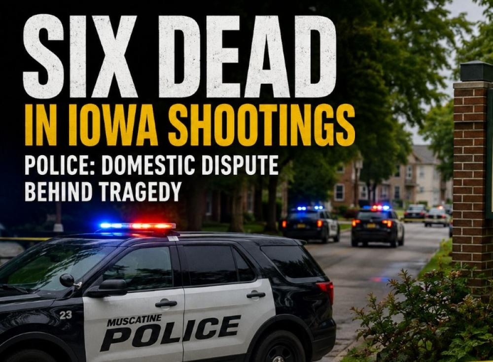 Horror in US: Six family members killed in apparent domestic dispute in Iowa 