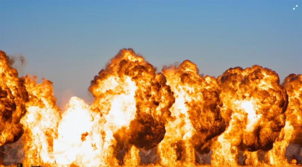 Roadside bomb blast in Pakistan