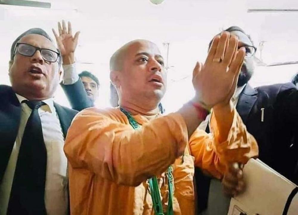 Bangladesh: Hindu leader Chinmoy Krishna Das shown arrested in lawyer murder case