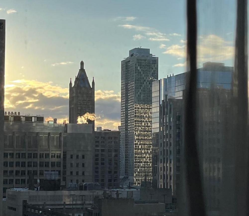 My perfect morning view from The Peninsula suite.