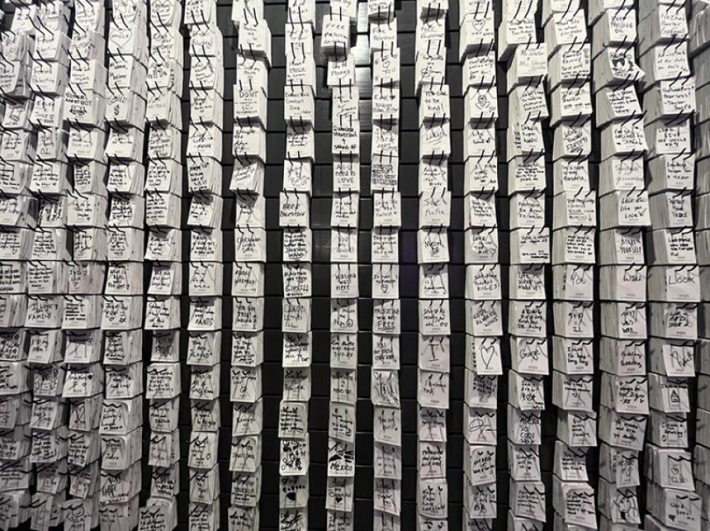 Leave a note of your thoughts at WNDR. Photo: Sujoy Dhar